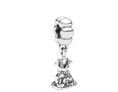 Pandora sterling silver dress charm on republic of jewels with styleisle