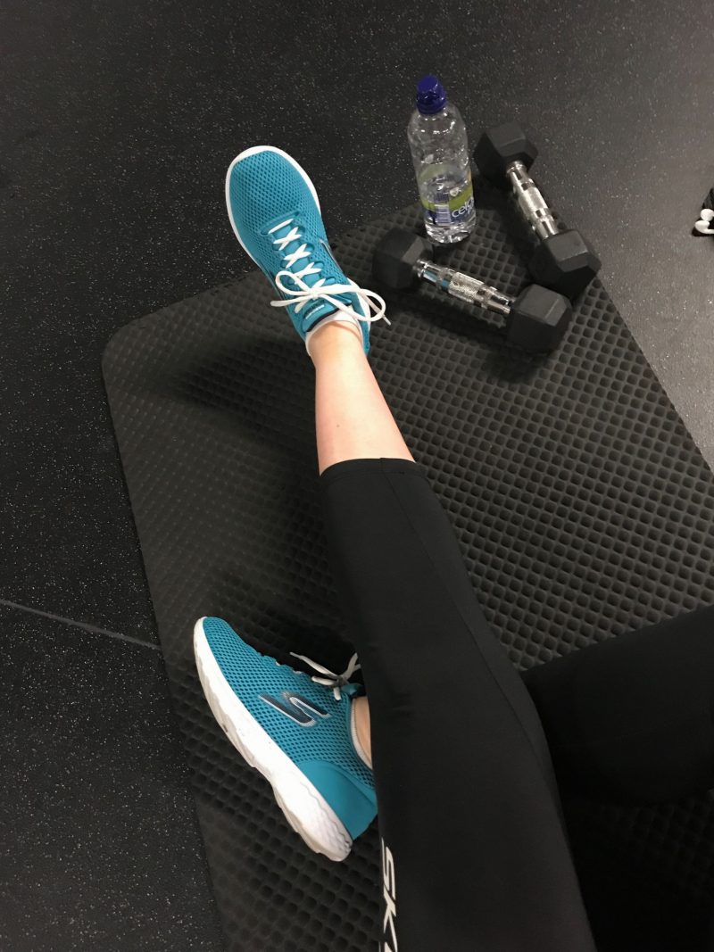 workout routine with skechers