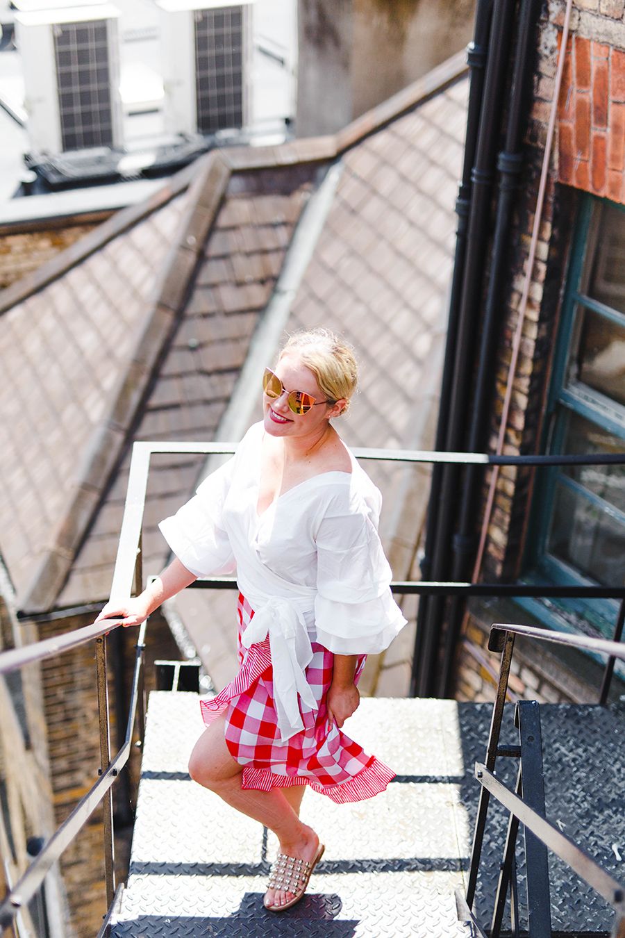 Lorna Weightman wearing the holiday collection from Pretty Little Thing