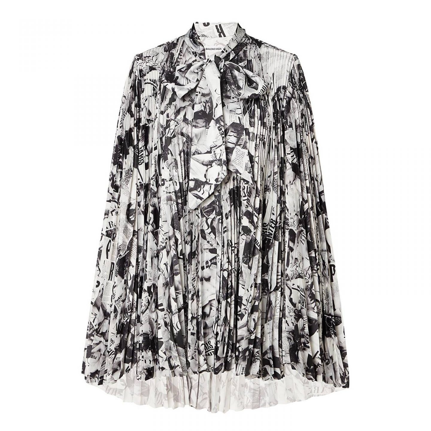 Balenciaga Pleated_Magazine_Mini_Dress €2290(1)(1)