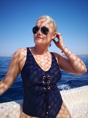 Lorna Weightman in Ibiza with Huawei